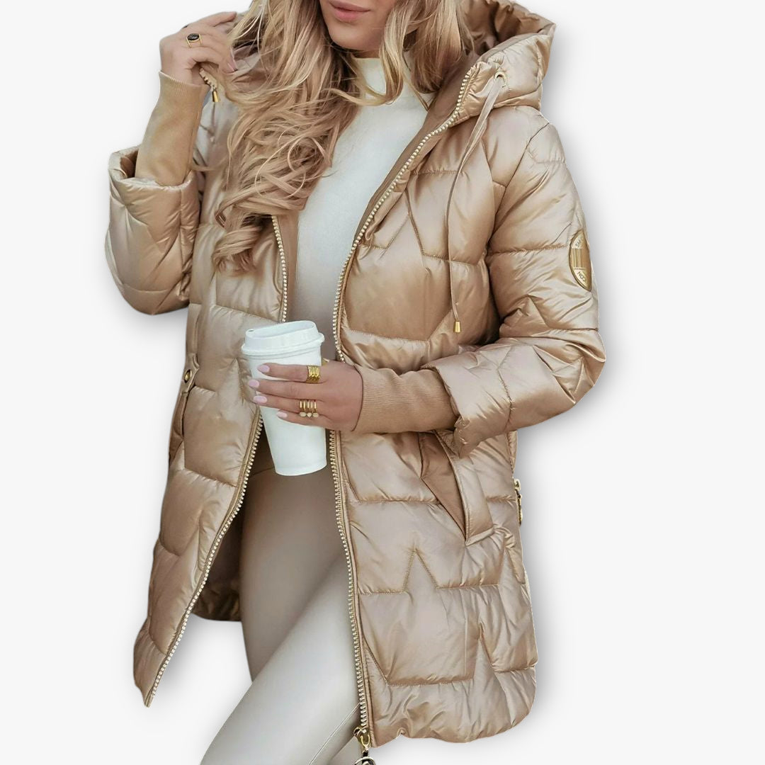 Damen Stepp Jacke | lange